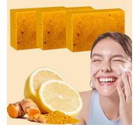 Try Bloom Soap - Try Bloom Turmeric Kojic Acid Soap - 100% Pure Natural Gentle Deep Cleansing,Try Blooms Brightening Soaps,2/3/5 PCS Trybloom Brightening Soaps,For All Skin Types (3)