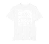 Try Doing What Sarah Told Funny Sarah Shirt T-Shirt, Men's Big and Tall, White, 6X Tall