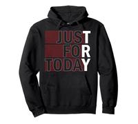 Try Just For Today Alcohol Anonymous Inspirational Pullover Hoodie