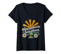 Try Optimistic Nihilism Today V-Neck T-Shirt