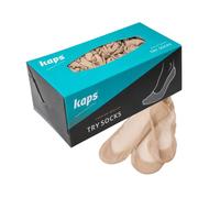 Try Socks for Trying On Shoes, 72 Pairs - Disposable Pop Socks - Kaps | Hygienic Foot Stockings, One Size Fits All, 20 Denier Nylon, Invisible Peds, Ideal for Shops & Retail, Sanitary