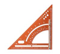 Try Square, Aluminium Alloy Ergonomic Carpenter's Triangle Scale, Construction Angle, for DIY Professionals, Craftsmen Women
