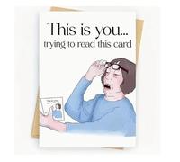 Try to Read Birthday Card Funny Rude Friend Birthday Cards for Bday Card Boyfriend Girlfriend Husband Wife Brother Sister Uncle Auntie Family Member Inappropriate Cheeky Offensive Humour Humorous