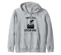 Try to Stop Me Voter Suppression Ballot Box Voting Rights Zip Hoodie