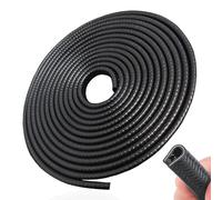 Tryagat 1 Roll 10m U Shape Car Door Edge Guards for Aston Martin DBX 2020-2023, Flexible Rubber Trim With Internal Metal Clips No Glue Required Weather Resistant,Black