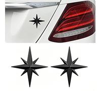 Tryagat 2 Pcs 3D Metal Car Badge for SsangYong KGM Torres 2022-2026, Auto Emblem Decal Vehicle Styling Exterior Decoration Accessories Fashionable,Black