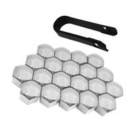 Tryagat 20 Pieces Full Coverage Dust Protection Wheel Hub Nut Covers For BMW 5 Series 5er Serie 5 E60 E61 F10 F11 F07 F18 G30 G31 G38 G60 G61 G68, Firm ABS Material Exact Match Weather Resistant Rust
