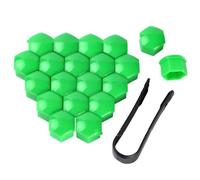 Tryagat 20Pcs Car Wheel Nut Covers for FIAT Scudo II 2006 2016, Bolt Caps Plastic Protective 17mm 19mm 21mm 22mm Lug Nut Protector Covers,17MM.19mm.21mm.22mm-Green