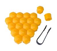 Tryagat 20Pcs Car Wheel Nut Covers for Ford Galaxy II 2009 2015, Bolt Caps Plastic Protective 17mm 19mm 21mm 22mm Lug Nut Protector Covers,17MM.19mm.21mm.22mm-Yellow