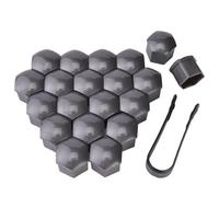 Tryagat 20Pcs Car Wheel Nut Covers for Honda Accord VIII 2008 2015, Bolt Caps Plastic Protective 17mm 19mm 21mm 22mm Lug Nut Protector Covers,17MM.19mm.21mm.22mm-Grey
