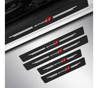 Tryagat 4 Pcs Car Door Sill Protector suitable for Omoda 5 2026 2025 2024 2023, Carbon Leather Scrape Guard Entry Guard Scuff Plate Trim Sticker Cover