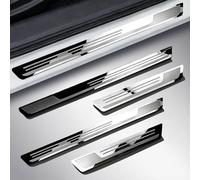 Tryagat 4 Pcs Stainless Steel Door Sill Protector for Renault 5 (R5) E-Tech Electric 2026 2025 2024, Scuff Plate Guards Door Entry Guard Silver Glossy Durable Robust