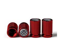 Tryagat 4 Pieces Tyre Valve Caps for XPeng P7+ 2026, Wheel Stem Dust Covers Weatherproof Car Styling Accessories,Red
