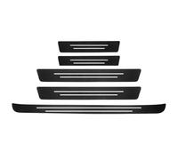 Tryagat 5 Pcs Car Door Sill Protectors Carbon Fiber suitable for Peugeot e-Rifter 2024 2025, Scuff Plate Guard Anti-Scratch Rear Bumper Protector,White
