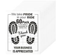 Tryagat 60 Pcs Disposable Floor Mats Car for MG HS 2025 2024, Workshop Protection Mats Waterproof Kraft Paper Footwell Protector Interior Accessories