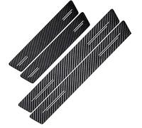 Tryagat Door Sill Protector for Mazda 3 BP 2024, Carbon Fiber Car Scuff Plate Guards Door Entry Edge Protection Stickers Anti-Scratch Film 4 Pieces