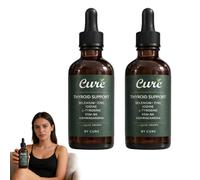 TryCure Thyroid Support Drops, Cure Thyroid Support Drops, Energy & Focus Formula, Mood, Sleep Support, Natural Ingredients, for Women and Men - 60ml (2 Bottle)