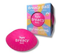 Tryeht Self Inflating Playground Ball 5″, Neon Pink Breacy Ball, Self Inflating Bouncy Ball, Never Need Pump for Kickball, Playground, Handball, Square and School (1 Pack)