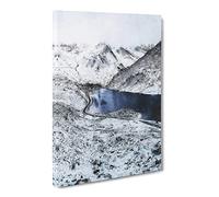 Tryfan Mountain In Snowdonia Wales Canvas Print | Gallery Wrapped 30mm Frame Wall Art | 20x14 inches | Ready to Hang | Modern Landscape Picture | Living Room Bedroom Lounge Office