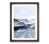 Tryfan Mountain in Snowdonia Wales Framed Print | A2 Walnut Framed Wall Art | Ready to Hang | Modern Landscape Picture | Living Room Bedroom Lounge Office