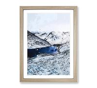 Tryfan Mountain In Snowdonia Wales Modern Framed Print | A2 Oak Framed Wall Art | Ready to Hang | Modern Landscape Picture | Living Room Bedroom Lounge Office