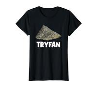 Tryfan Wales Rocky Peak Mountain Graphic Value Graphic T-Shirt, Women, Black, S