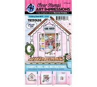 TRY'FOLDS Stamp POTTN SHED