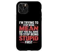 Trying to Be Nice But You Must Stop Being Stupid - Case for iPhone 11 Pro