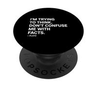 Trying to Think Plato Saying of a Philosopher PopSockets Adhesive PopGrip