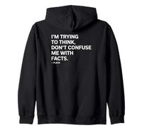 Trying to Think Plato Saying of a Philosopher Zip Hoodie