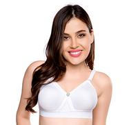 TRYLO ALPA Women's Bra White/Black/Skin/Coral/Maroon/Rasberry/Pink Available in C/D/E/F/G/H/I Cup & Sizes from 30 to 50, WHITE, 38C