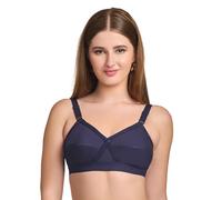 Trylo KPL Women's Non-Wired Bra Available in C/D/E/F/G/H/I/J Cups, Sizes 32 to 52 & Available Colour Black/Coral/Marun/Rasberry/Rose Gold/Skin/White, Sapphire, 44F