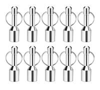 TRYMAG 10 Pack Keychain Magnets for Testing Brass, Neodymium Pocket Keychain with Strong Magnetic Rare Earth , Gold Silver Jewelry Test Magnet Hanging Keys Holder