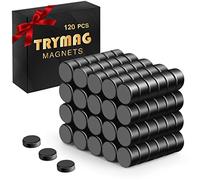 TRYMAG Miniature Magnets 120 Pcs, 3x2mm Tiny Magnets Small Black Round Neodymium Disc Magnets Mini Rare Earth Magnets for Fridge, Crafts, Whiteboard, DIY, Science