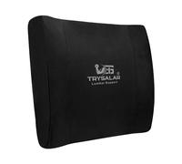 TrySalar® Lumbar Support Cushion Pillow for Office Chair Lower Back Support Car Seat Posture Correcting Ergonomic Memory Foam Pain Relief with Washable Cover & Elastic Strap
