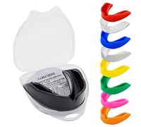 TrySalar Mouthguards for Rugby Boxing Sports Gum Shield Adult Senior Professional Mouth Guard Jaw Protection Case Martial Arts Judo Karate MMA Muay Thai Hockey Football Lacrosse Men Women (Black)