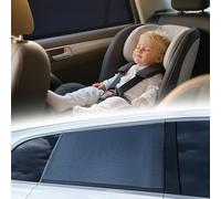TrySpace Car Window Shades for Baby [ArcticShield Cooling Tech] (2 Pack) UV-Blocker Sun Shade - 99% UV Protection Fit SUV/Sedan/Minivan | Roll Windows Down, Privacy Safe, Medium