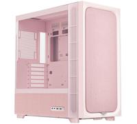 TRYX FLOVA F50 Mid Tower PC Case - Pink, Crossflow Cooling Fan, Tempered Glass