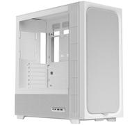 TRYX FLOVA F50 Mid Tower PC Case - White, Crossflow Cooling Fan, Tempered Glass