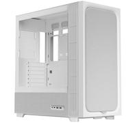 TRYX FLOVA F50 Mid-Tower PC Case with Premium Woven Fabric Panels, Cross-Flow Cooling Design, BTF Hidden-Connector Support, 360mm Radiator Ready, 423mm GPU Clearance - White