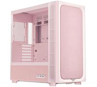 TRYX FLOVA F50 Mid-Tower PC Case with Premium Woven Fabric Panels, Cross-Flow Cooling Design, BTF Hidden-Connector Support, 360mm Radiator Ready, 423mm GPU Clearance - Pink