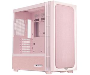 TRYX FLOVA F50 Mid-Tower PC Case with Premium Woven Fabric Panels, Cross-Flow Cooling Design, BTF Hidden-Connector Support, 360mm Radiator Ready, 423mm GPU Clearance - Pink