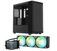 TRYX FLOVA F50 Midtower Case - Black + TRYX PANORAMA SE 360mm ARGB Black All In CPU Cooler