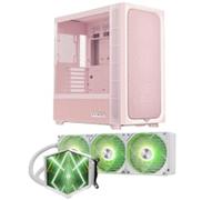 TRYX FLOVA F50 Midtower Case - Pink + TRYX STAGE 360 ARGB White All In One CPU Cooler