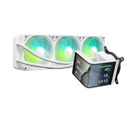TRYX PANORAMA SE 360 ARGB White 360mm AIO Rotatable 6.67'' AMOLED Curved Screen 3D Anamorphic Effect Customizable AIO Cooler 360mm White Asetek Adela 280w TDP Intel LGA 1851/1700/1200/115X AMD AM5/AM4