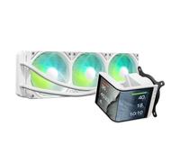 TRYX PANORAMA SE 360 ARGB White 360mm AIO Rotatable 6.67'' AMOLED Curved Screen 3D Anamorphic Effect Customizable AIO Cooler 360mm White Asetek Adela 280w TDP Intel LGA 1851/1700/1200/115X AMD AM5/AM4