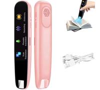 Tryzenova Translator Pen, Zenova Translator Pen 2.0, Pluma Para Traducir Idiomas, Amigopen Multipurpose Translation Device Touch Screen Smart Scanning Pen, Support 112 Languages (Pink)