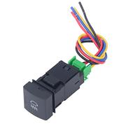 TS-10 Front Fog Lamp Switch IP67 Protection Wired Car Light Push Switch Button ABS Yellow