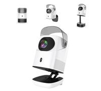 TS-2 Portable Projector with Foldable Stand,1200 ANSI Lumen Native 1080P Smart Projectors with WIFI & Bluetooth,Auto Keystone Wall projector,Support Phone/Laptop/TV Stick/USB,HIFI DSP,Outdoor Indoor