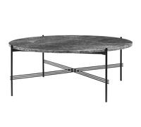 TS Coffee Table Round Ø105 Black/ Gray Emperador Marble